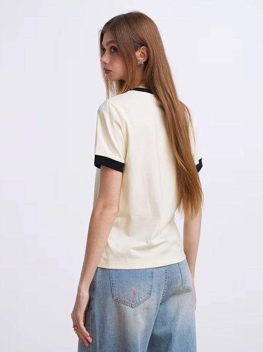 Vintage Photo-Print Ringer T-Shirt