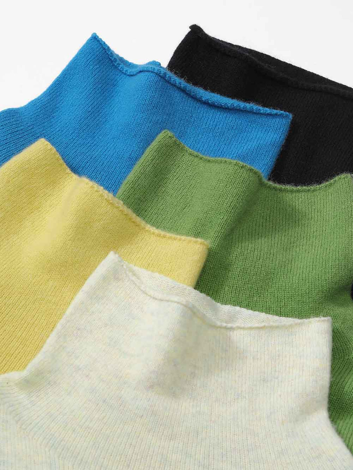 Soft Wool Turtleneck Sweater Solid Color Versatile