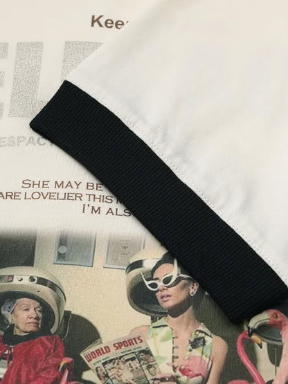 Vintage Photo-Print Ringer T-Shirt